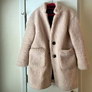 Banana Republic Teddy Coat, size M